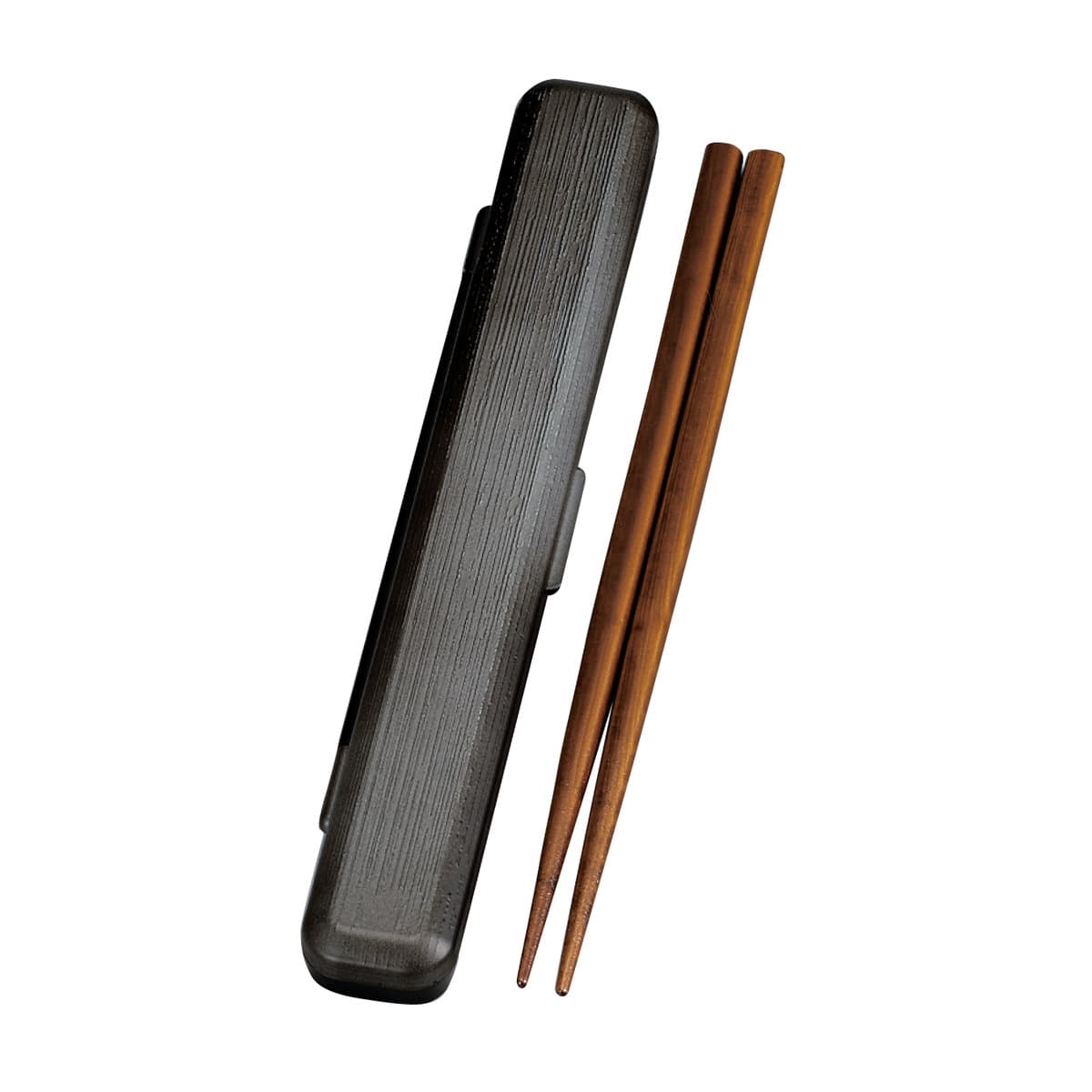 箸箱セット 180千筋箸箱セット 銀朱 銀研 （ 箸&箸箱 カトラリー お箸 はし 箸ケース 和 日本製 滑り止め 和風 天然木 和柄 携帯用カトラリー お弁当用 メンズ レディース 男性 女性 ） 【銀研】