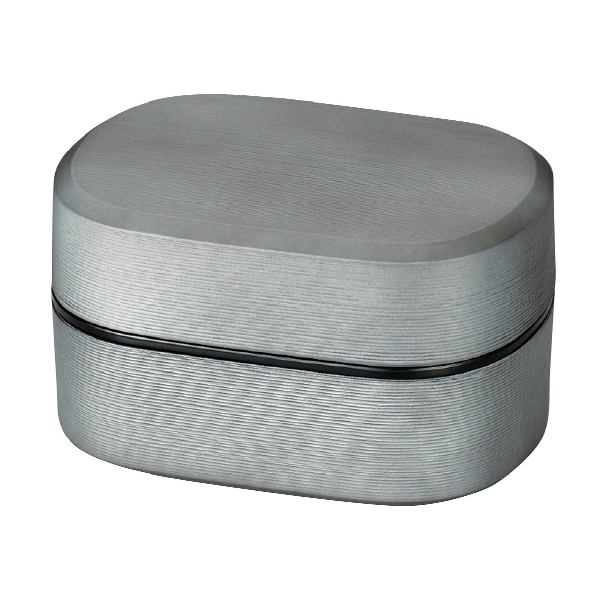 弁当箱 630ml 2段 刷毛目兼六弁当 銀朱 銀研 （ お弁当箱 食洗機対応 レンジ対応 バンド付 和 日本製 シンプル 二段 和風 レンジOK 食洗機OK 二段弁当箱 弁当 お弁当 ランチベルト付き シール蓋 ） 【銀研】