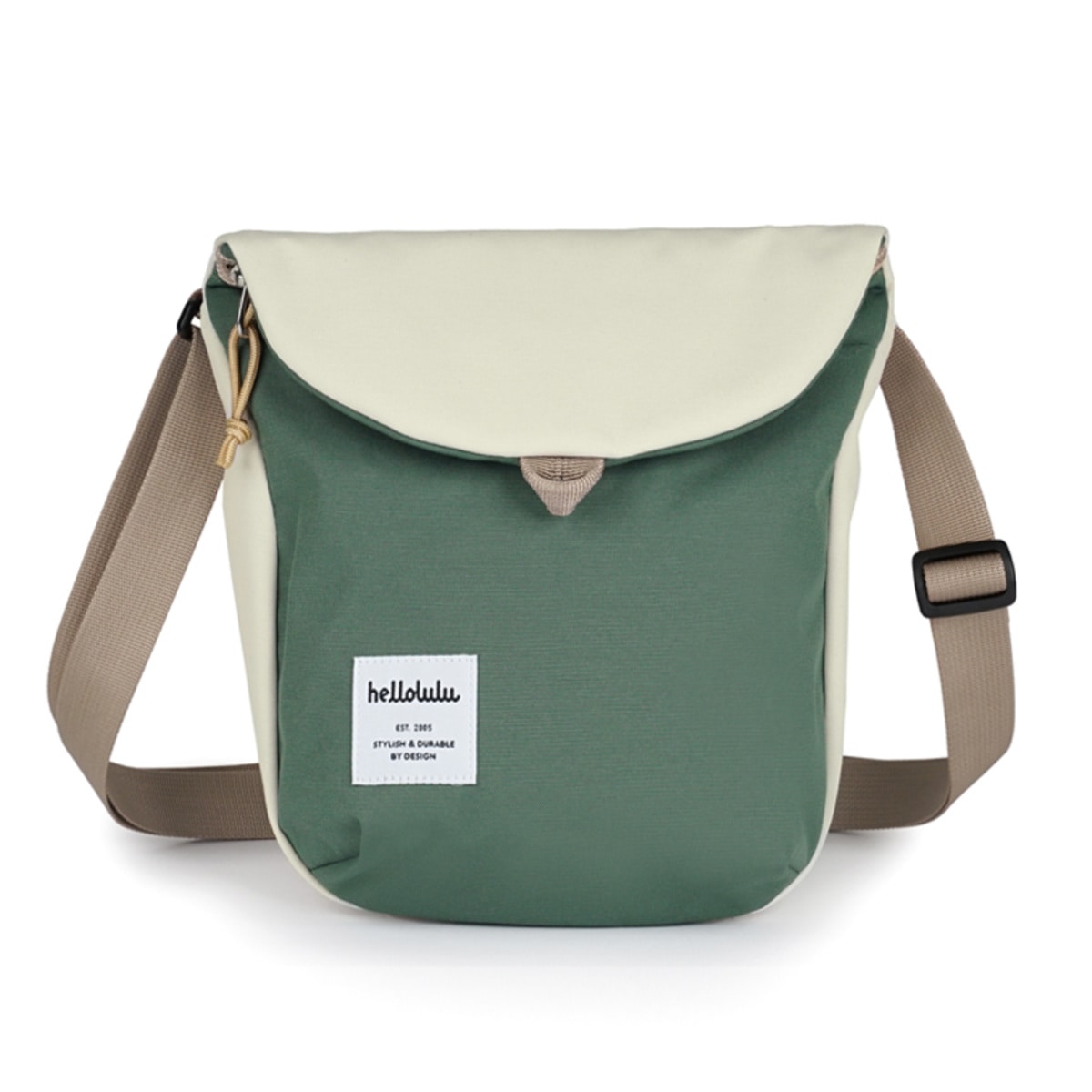 【25年FW新色】 ショルダーバッグ hellolulu ハロルル デシ DESI （ バッグ レディース メンズ ショルダー 斜め掛け かばん 鞄 ミニ 軽い クロスボディ クロスバッグ ポシェット 軽量 ファスナー 蓋付き マグネット 撥水 ） 【PALEYELLOW×SEABLUE】