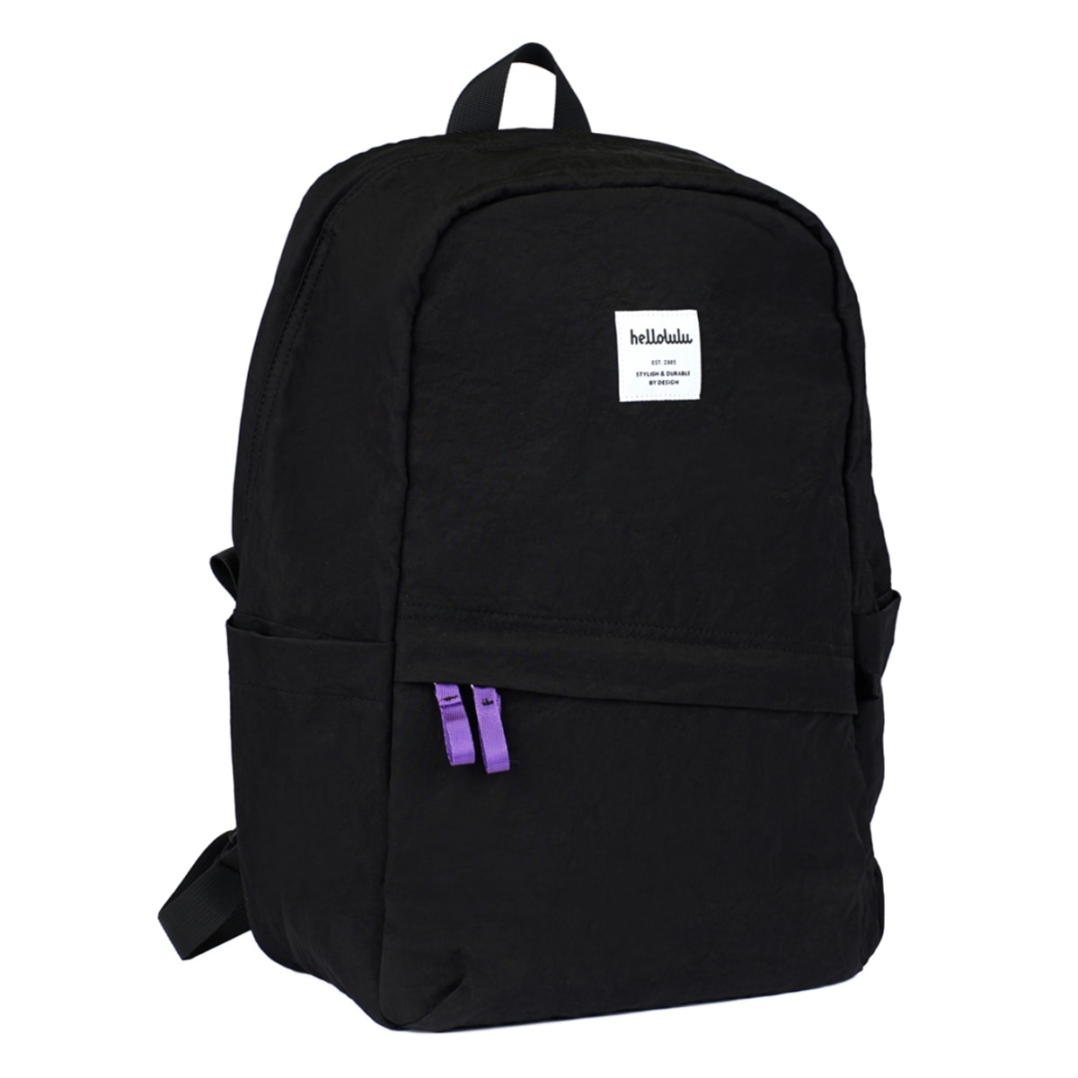 リュック Hellolulu TULLY 11L （ ハロルル リュックサック バックパック デイパック レディース メンズ かばん 鞄 ナイロン 軽い 撥水 通学 通勤 アウトドア ファスナー サイドポケット PC収納 おしゃれ ） 【MossBlack】