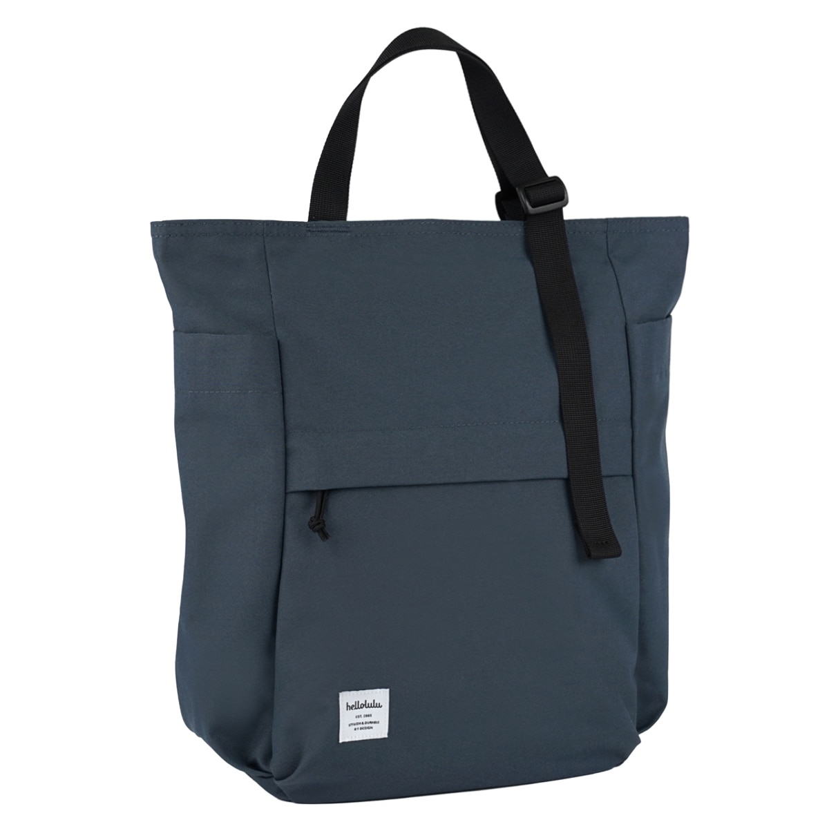 トートバッグ Hellolulu BETH 7L （ ハロルル バッグ ハンドバッグ レディース メンズ 肩掛け 手提げ 鞄 かばん 縦型 軽い 撥水 通学 通勤 サイドポケット PC収納 A4 おしゃれ ） 【DarkSapphire】
