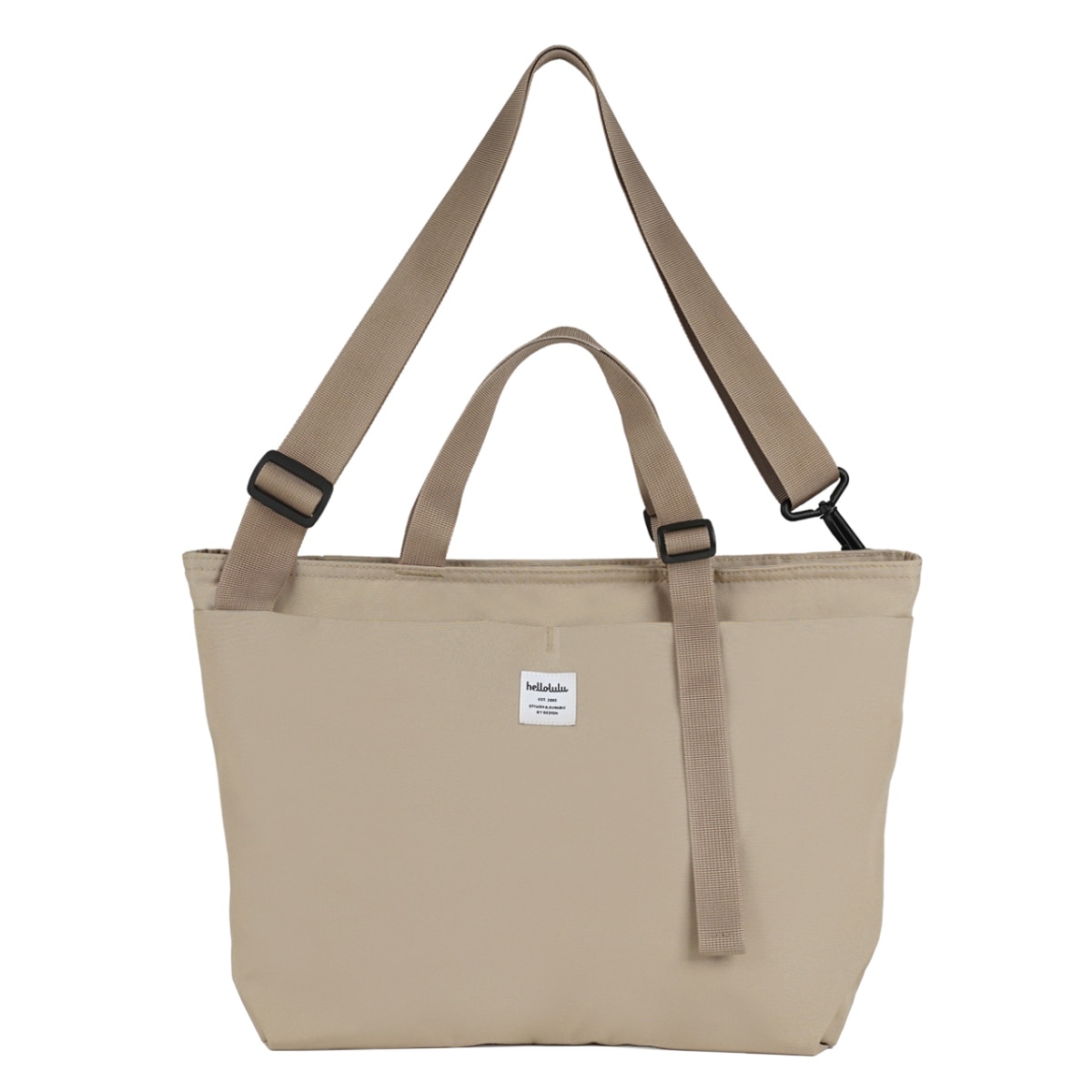 トートバッグ Hellolulu Lena 3WAY オールデイトート 7.5L （ ハロルル バッグ ハンドバッグ ショルダーバッグ レディース メンズ 鞄 かばん 3way 軽い 撥水 通学 通勤 肩掛け 手提げ ファスナー PC収納 おしゃれ ） 【FogKhaki】