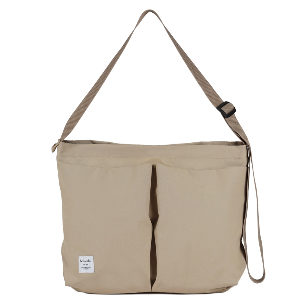 ショルダーバッグ Hellolulu JAM 7L （ ハロルル バッグ トートバッグ 横型 レディース メンズ 鞄 かばん 2way 軽い 撥水 通学 通勤 肩掛け 手提げ ファスナー PC収納 おしゃれ ） 【FogKhaki】