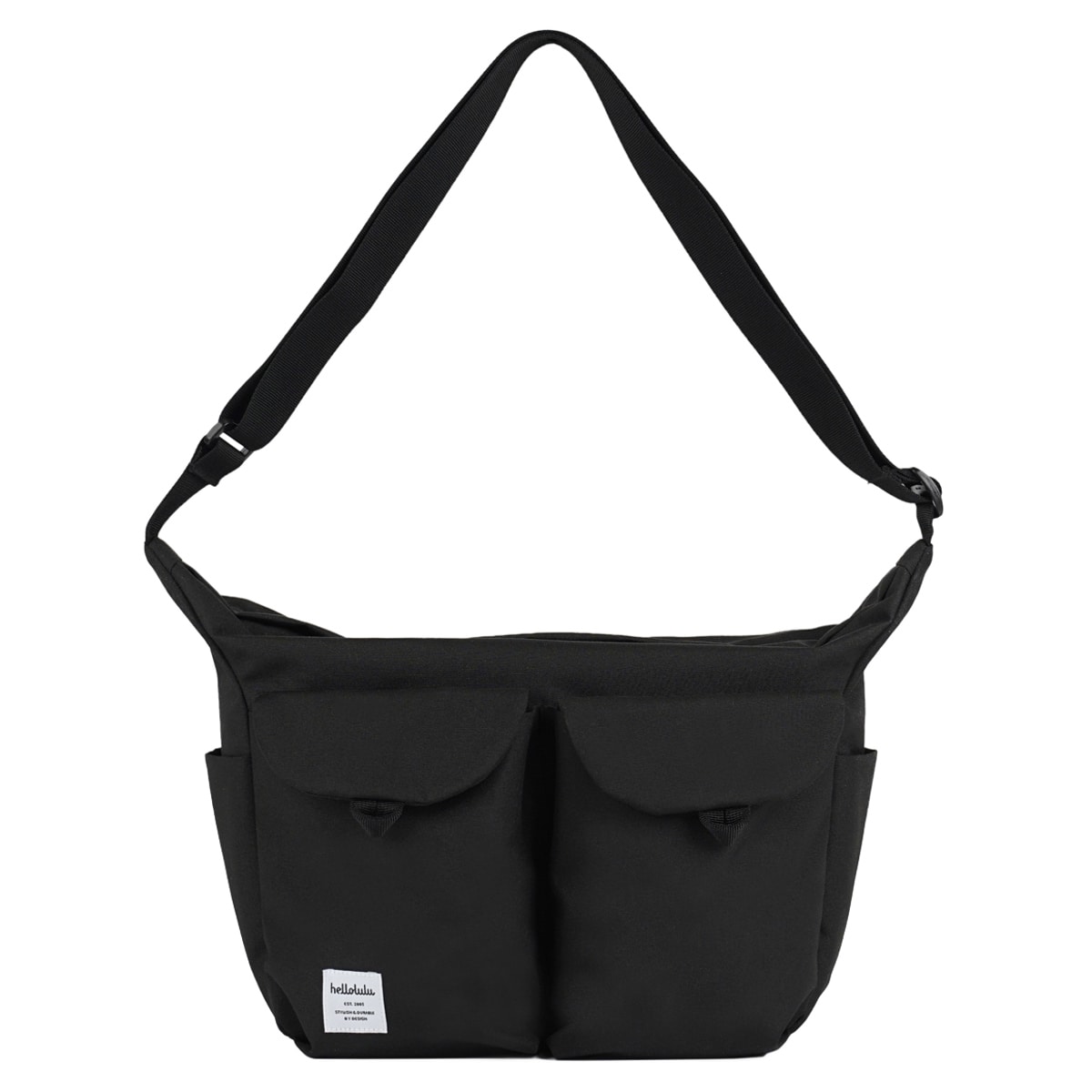 ショルダーバッグ Hellolulu Kay 6L （ ハロルル バッグ ショルダー クロスボディ レディース メンズ 鞄 かばん 軽い 撥水 斜め掛け クロスバッグ ファスナー コンパクト おしゃれ ） 【FlatBlack】