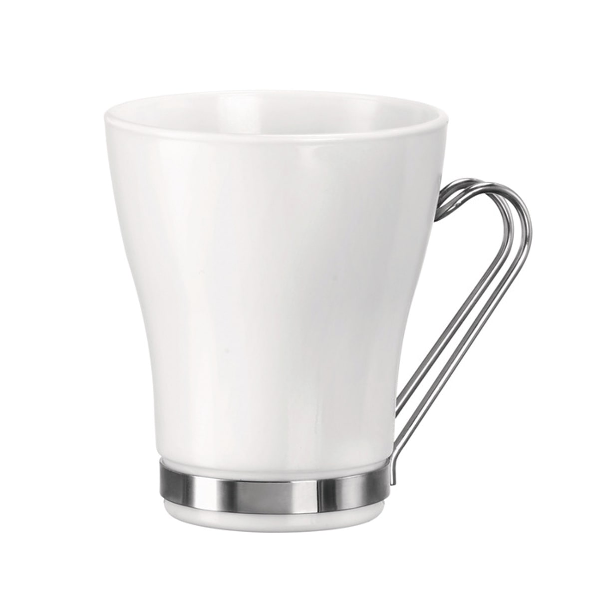 Bormioli Rocco ボルミオリ・ロッコ オスロ ホワイト 235cc （ ガラス 強化ガラス コップ マグカップ マグ コーヒーカップ コーヒー 235ml 珈琲 紅茶 カプチーノ ガラスマグ 物理強化ガラス ホット アイス おしゃれ ）