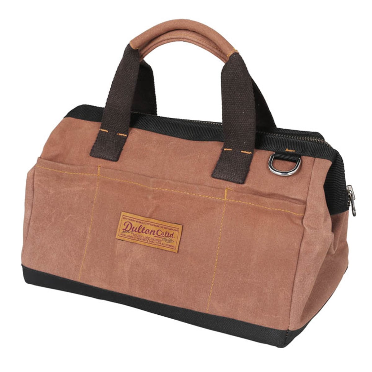 ツールバッグ ダルトン WAX CANVAS TOOL BAG ハンドバッグ コットン （ DULTON カバン かばん バッグ 大容量 メンズ レディース 収納バッグ マチ付き アウトドア 作業バッグ キャンプ 大きい トートバッグ 工具入れ おしゃれ ） 【キャメル】