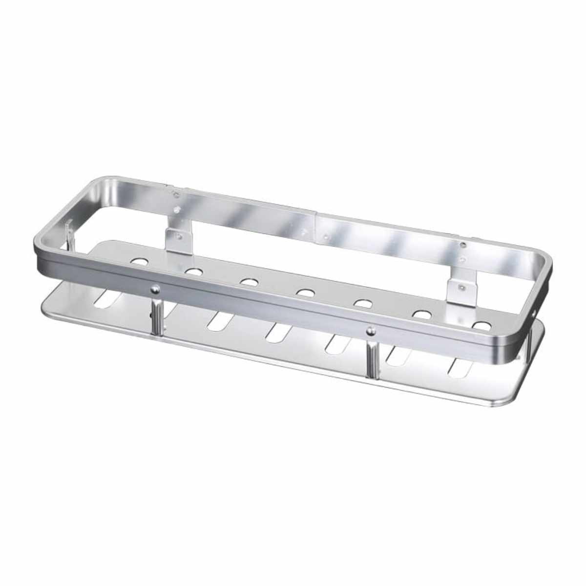 キッチンラック シンク上 ダルトン ALUMINUM WALL SHELF 小物収納 （ DULTON シンクラック ウォールラック スパイスラック 調味料ラック 棚 マルチラック 浮かせる収納 壁面 キッチンツール 小物 壁掛け アルミ 収納 ）