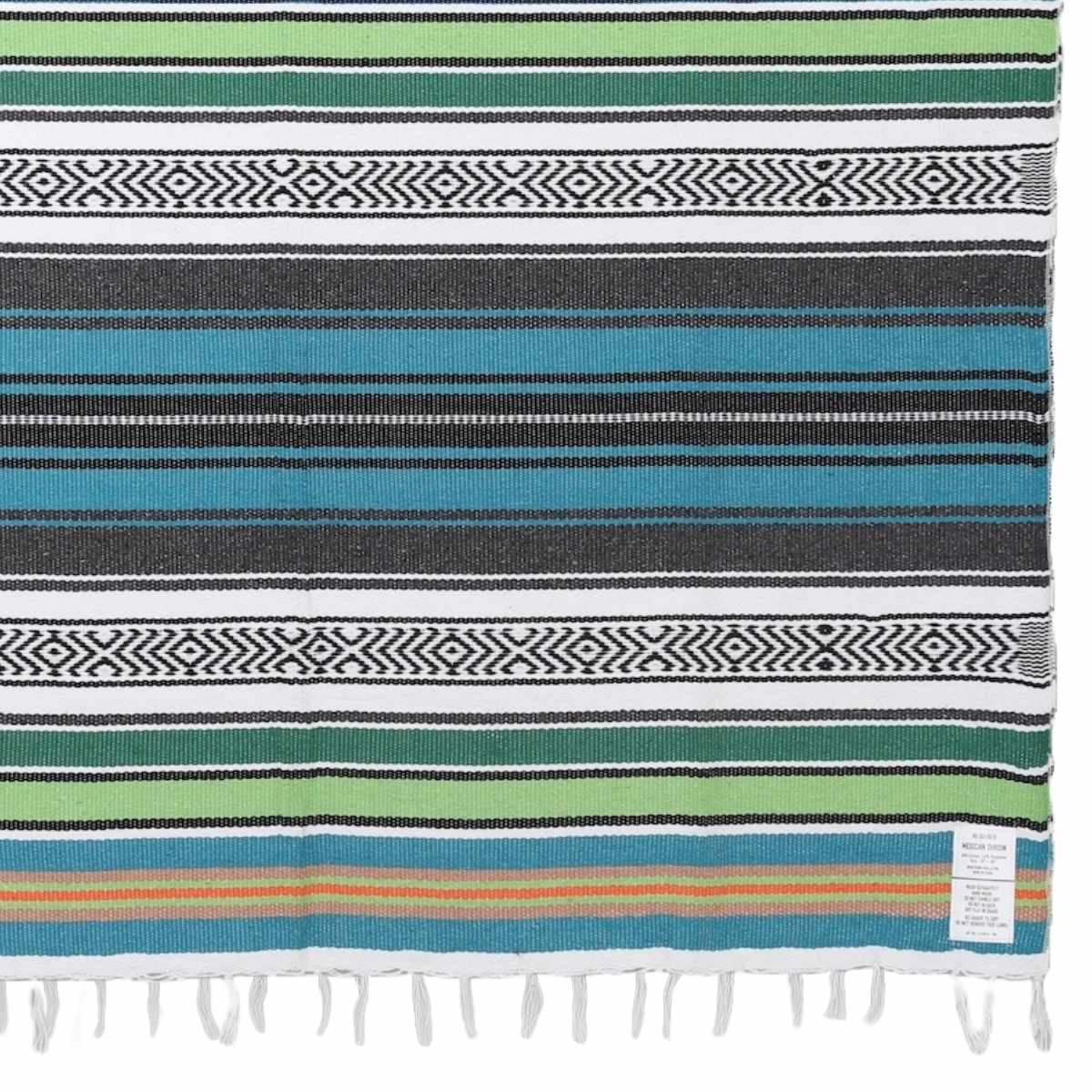 マルチクロス ダルトン MEXICAN THROW ブランケット 羽織 （ DULTON 125×175cm マルチカバー テーブルクロス フリーカバー ソファーカバー 大判 長方形 メキシカン 多目的 マルチ クロス キャンプ ピクニック 布 ） 【ブルー】