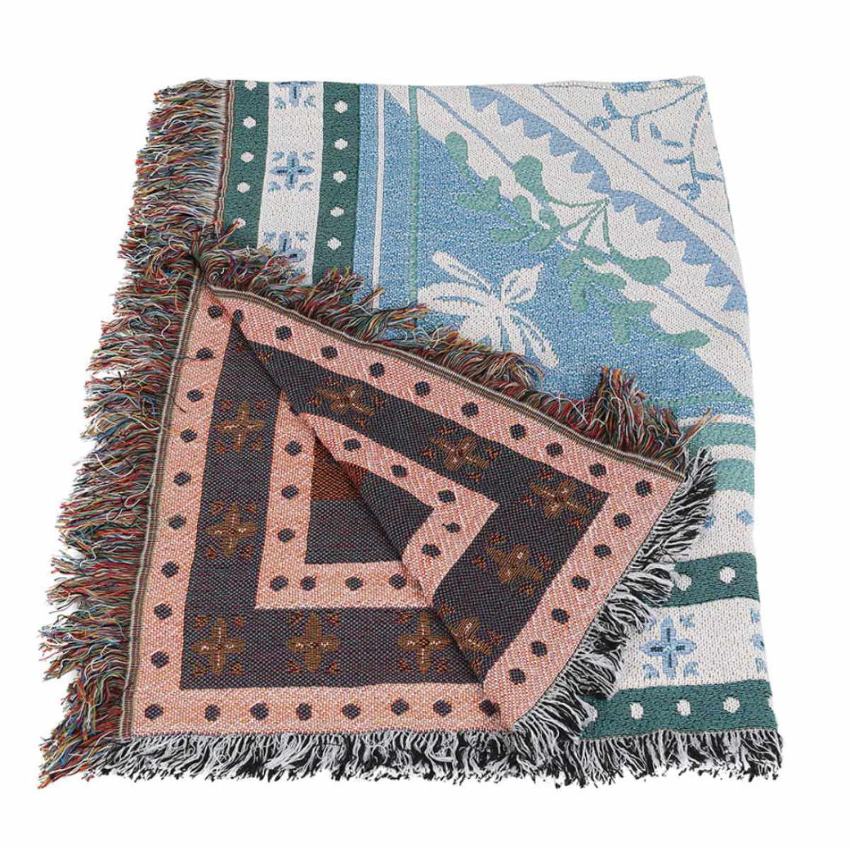 マルチクロス ダルトン JACQUARD MULTI CLOTH Sサイズ リバーシブル （ DULTON 143×95cm マルチカバー テーブルクロス フリーカバー ソファーカバー 長方形 多目的 マルチ クロス キャンプ ピクニック 布 ） 【エデン】