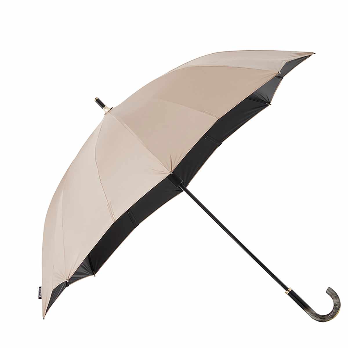 marna マーナ Shupatto アンブレラ UV 55cm （ 傘 レディース メンズ 晴雨兼用 かさ おしゃれ かわいい 雨傘 日傘 UVカット 99.9％ 長傘 撥水 日傘兼用 遮光 遮熱 ベルトなし 畳みやすい ボタンレスロック方式 自動でまとまる ） 【パウダーブラウン】