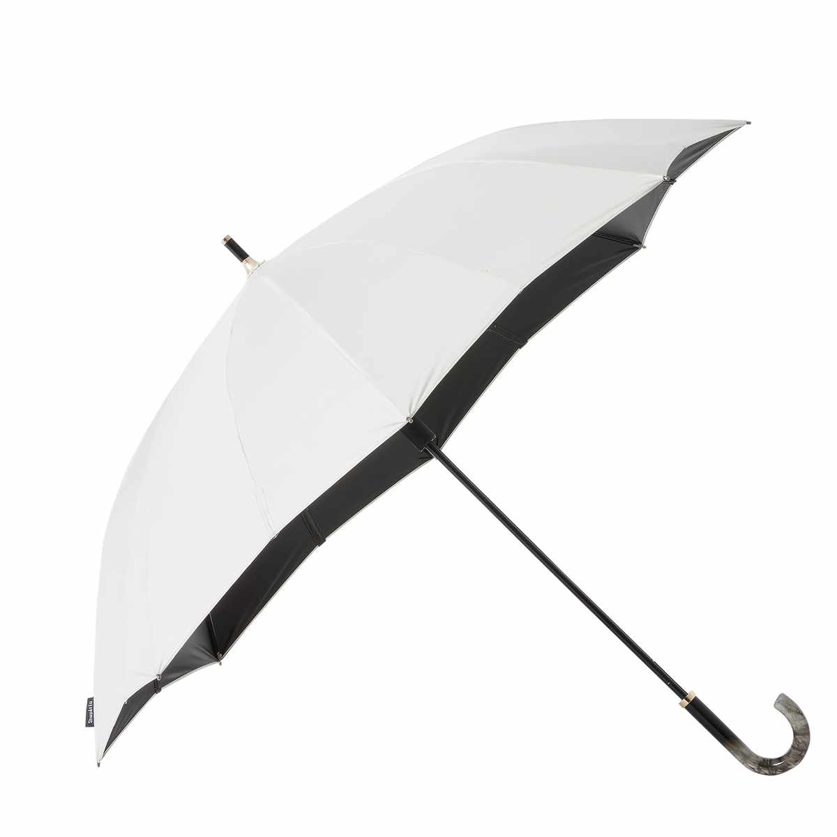 marna マーナ Shupatto アンブレラ UV 55cm （ 傘 レディース メンズ 晴雨兼用 かさ おしゃれ かわいい 雨傘 日傘 UVカット 99.9％ 長傘 撥水 日傘兼用 遮光 遮熱 ベルトなし 畳みやすい ボタンレスロック方式 自動でまとまる ） 【シェルホワイト】