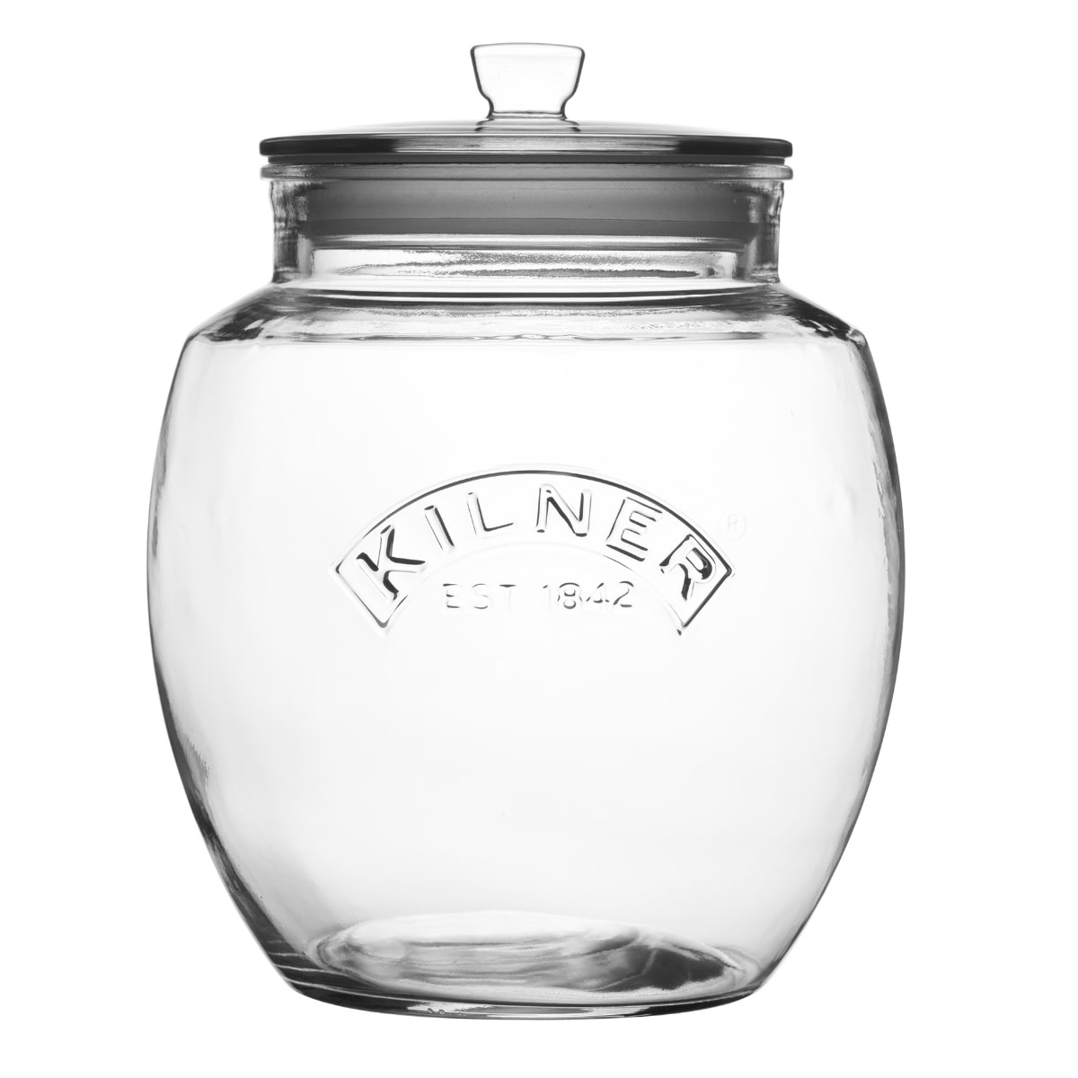 保存瓶 KILNER 4L Universal Push Top Storage Jar （ キルナー ガラス 食洗機対応 保存 瓶 密閉容器 ガラスジャー キャニスター ガラス保存瓶 お菓子 グラノーラ お米 調味料 小物入れ 4000ml おしゃれ ）