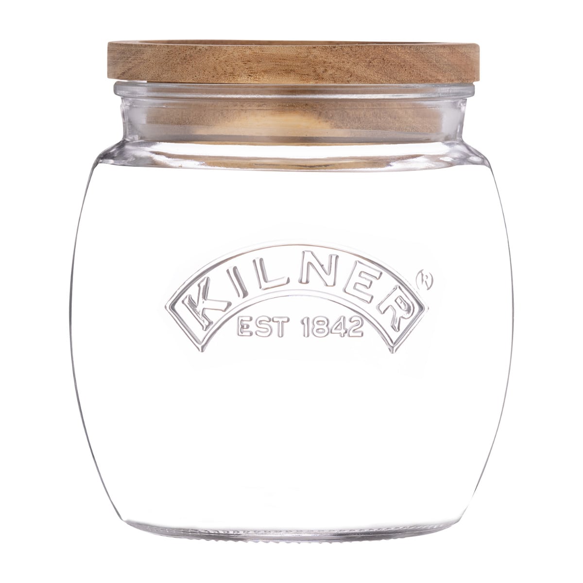 保存瓶 KILNER 木蓋 850ml Universal Jar Acacia Wooden Lid （ キルナー ガラス 木製フタ 食洗機対応 密閉容器 ガラスジャー キャニスター ガラス保存瓶 お菓子 グラノーラ ピクルス 調味料 小物入れ おしゃれ ）