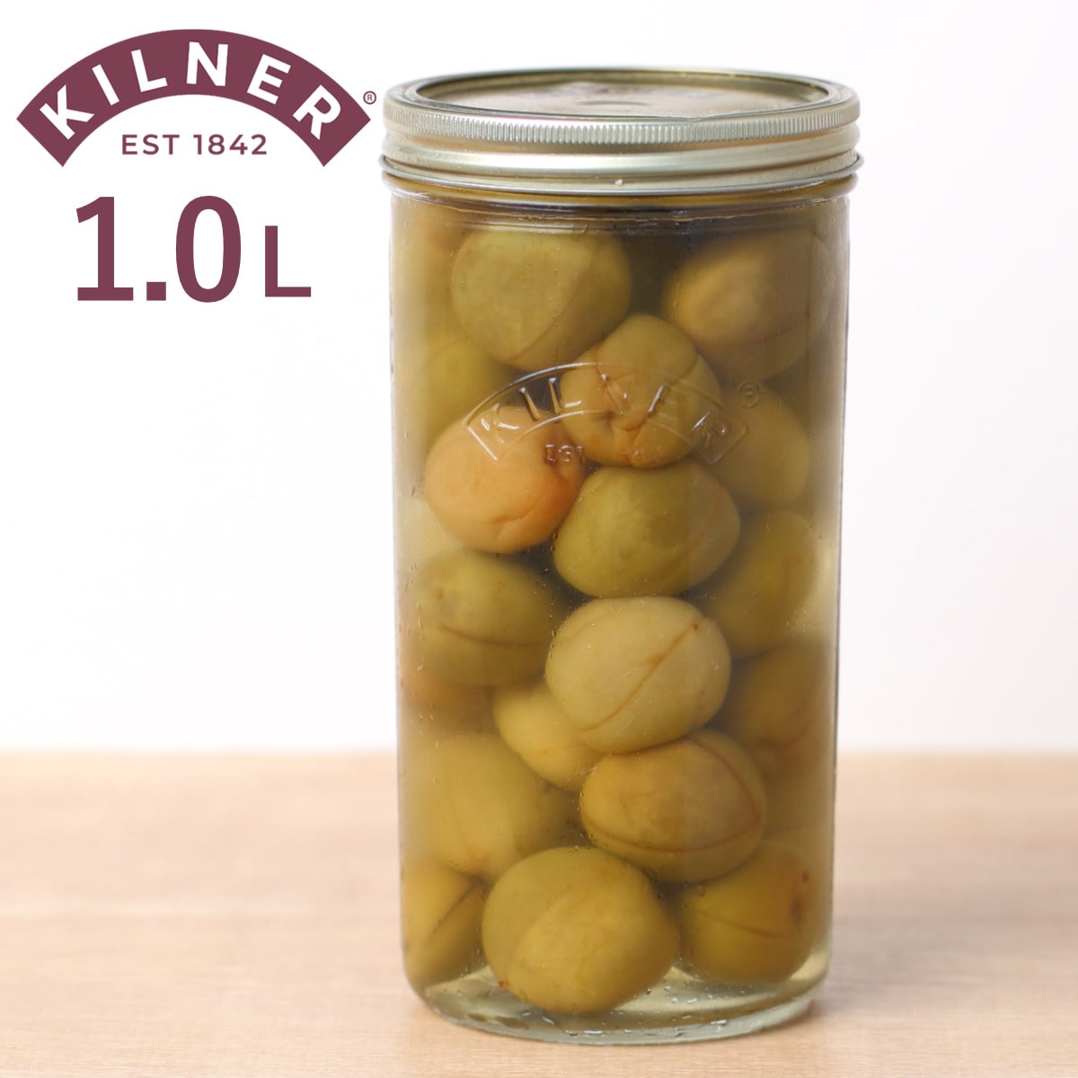 保存瓶 KILNER 1L Wide Mouth Preserve Jar （ キルナー 食洗機対応 保存 瓶 ガラス ガラス容器 キャニスター 食品 1000ml 保存容器 保存ビン 調味料 果実酒 乾物 広口 ）