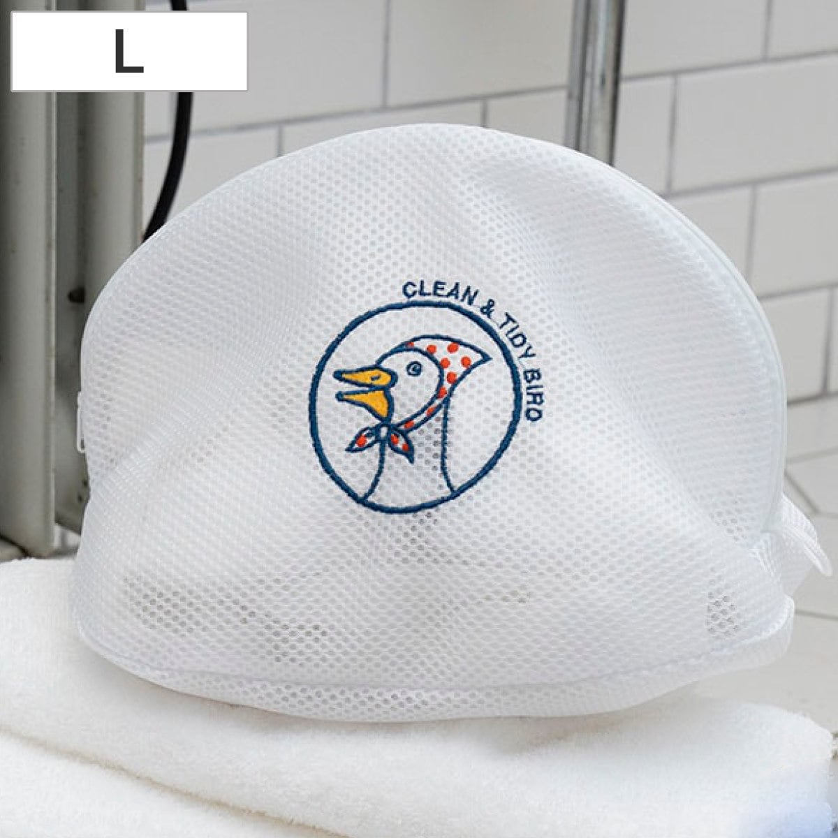 ダルトン DULTON 洗濯ネット ランドリー メッシュ バッグ OVAL L （ ランドリーバッグ ランドリーネット オーバル 洗濯 ネット アヒル 立体型 Lサイズ ランドリーグッズ 洗濯物 マチ付き 取り出しやすい トラベルポーチ ）