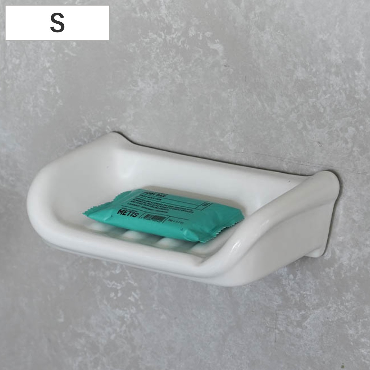 ダルトン DULTON ソープディッシュ 石鹸置き 壁掛け PORCELAIN BIG SOAP DISH （ 石鹸トレー ソープトレイ 磁器 ポーセリン 陶器 石けん置き 壁付け せっけん 収納 固形石鹸 陶磁器 ホワイト 石けん台 ）