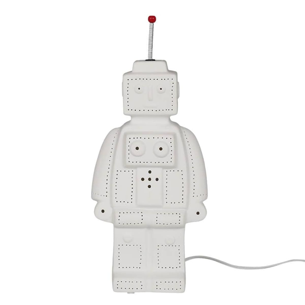 ダルトン テーブルランプ LEDライト対応 ポーセリンライト PORCELAIN LIGHT （ ライト ロボット ロケット 陶磁器 LED テーブルライト ランプ DULTON 照明 スイッチ付き E17 インテリア 子ども かわいい ホワイト ロボット型ランプ ） 【ロボット】