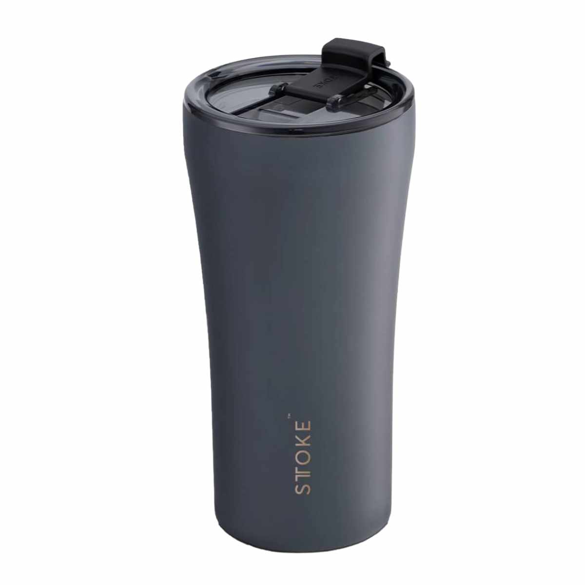 STTOKE ストーク タンブラー Gサイズ 16oz 470ml （ 保温 保冷 蓋付き 真空構造 完全密封 こぼれない おしゃれ 溢れない 真空断熱 水筒 コーヒー 持ち運び かわいい おすすめ プレゼント ギフト 密封 ） 【スレートグレー】