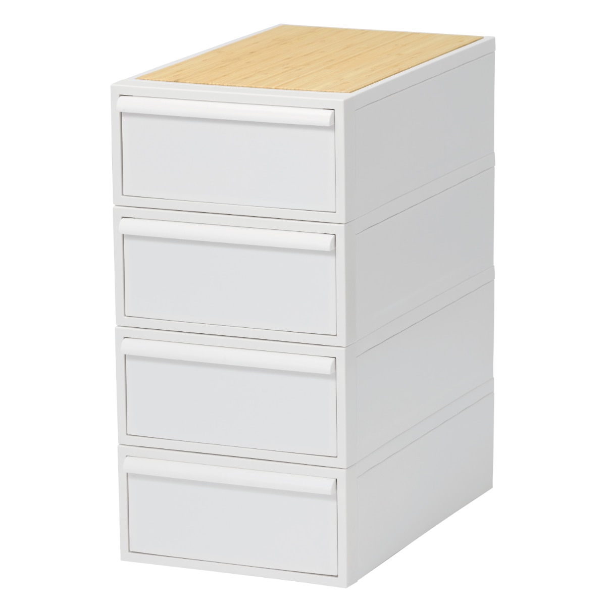 収納ケース 天板付き 同色4個セット 引き出し S 幅32×奥行52×高さ16.1cm クローゼットシステム （ 収納 クローゼット 衣類収納 収納ボックス 衣装ケース 積み重ね プラスチック 洋服 衣類 ケース おしゃれ 日本製 ）