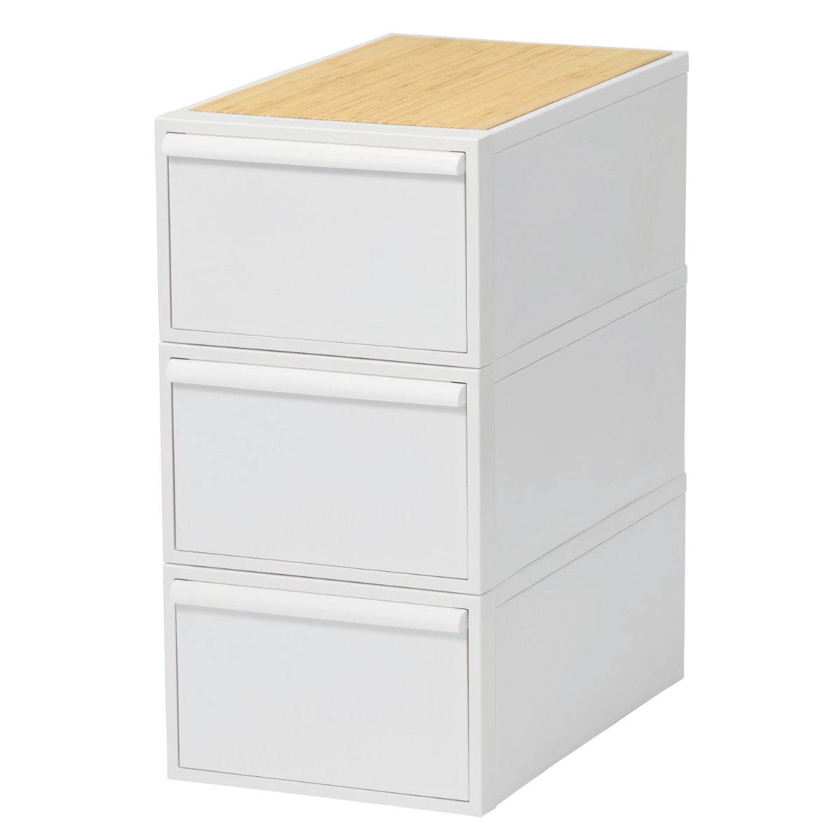 収納ケース 天板付き 同色3個セット 引き出し M 幅32×奥行52×高さ21.5cm クローゼットシステム （ 収納 クローゼット 衣類収納 収納ボックス 衣装ケース 積み重ね プラスチック 洋服 衣類 ケース おしゃれ 日本製 ）