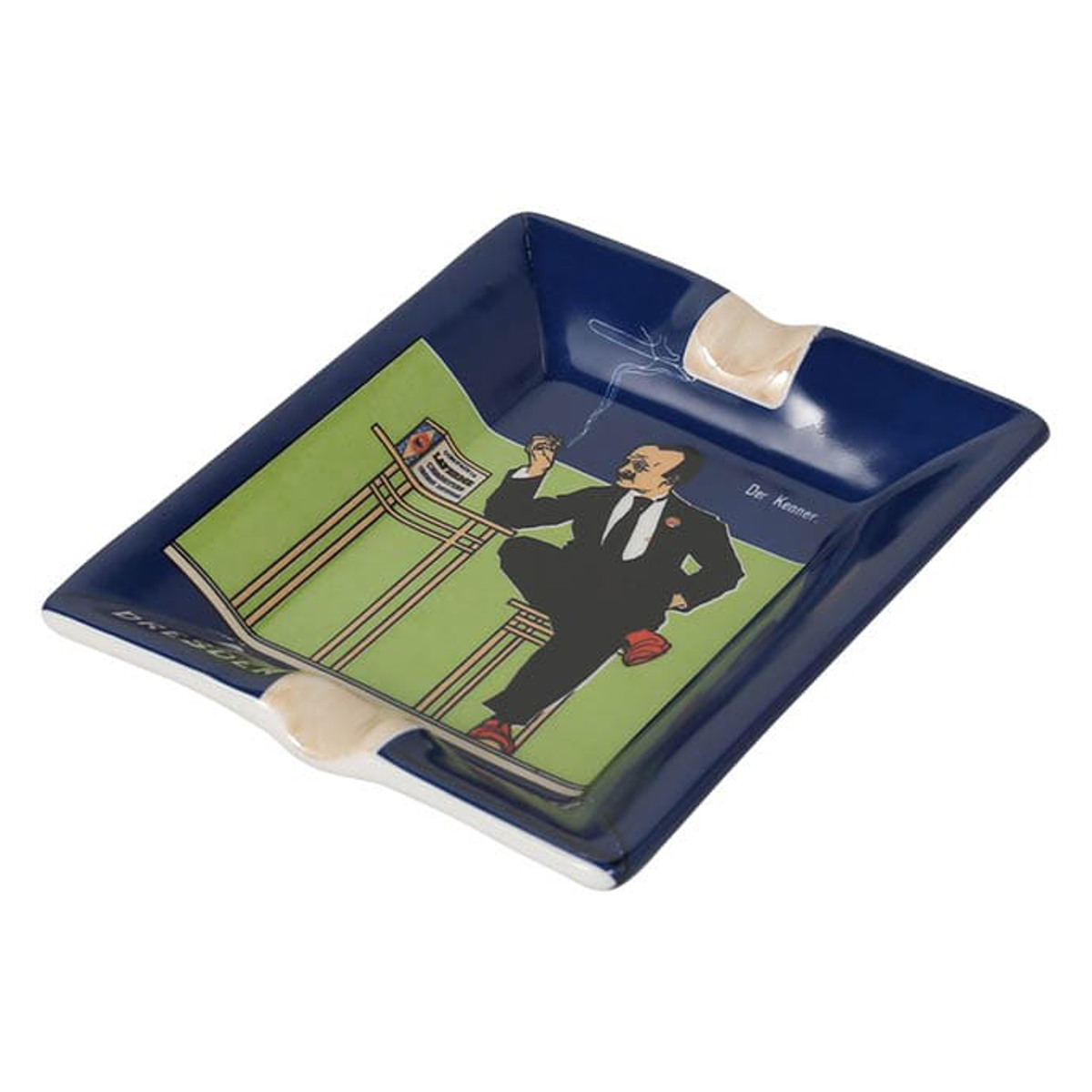 灰皿 吸い殻入れ タイプN おしゃれ 卓上 アート アメリカン 吸い殻 ヴィンテージ （ はいざら タバコ たばこ 喫煙 レトロ ポーセン 陶磁器 小さめ インテリア アメリカンレトロ インテリア雑貨 雑貨 角型 トレー ）