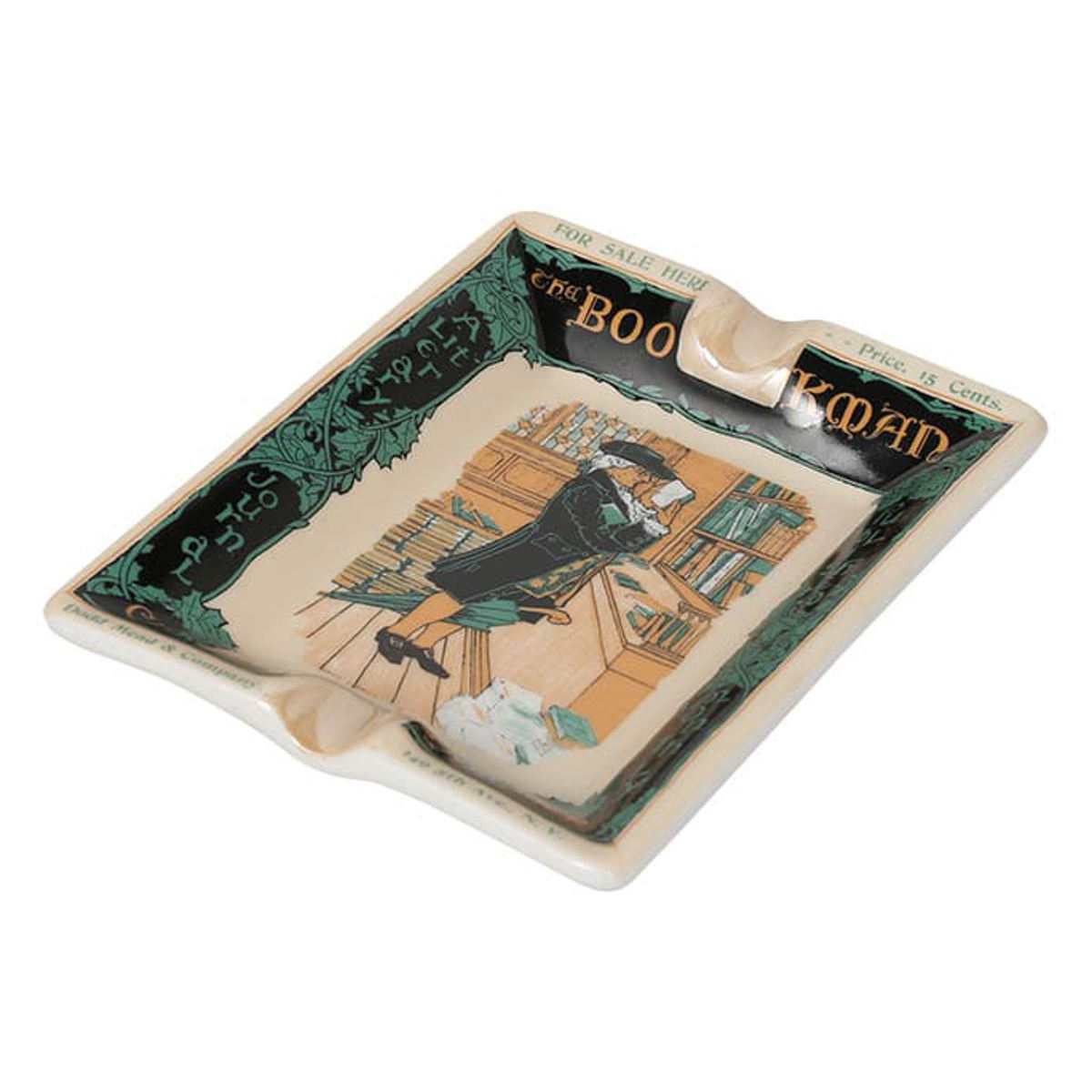 灰皿 吸い殻入れ タイプS おしゃれ 卓上 アート アメリカン 吸い殻 ヴィンテージ （ はいざら タバコ たばこ 喫煙 レトロ ポーセン 陶磁器 小さめ インテリア アメリカンレトロ インテリア雑貨 雑貨 角型 トレー ）