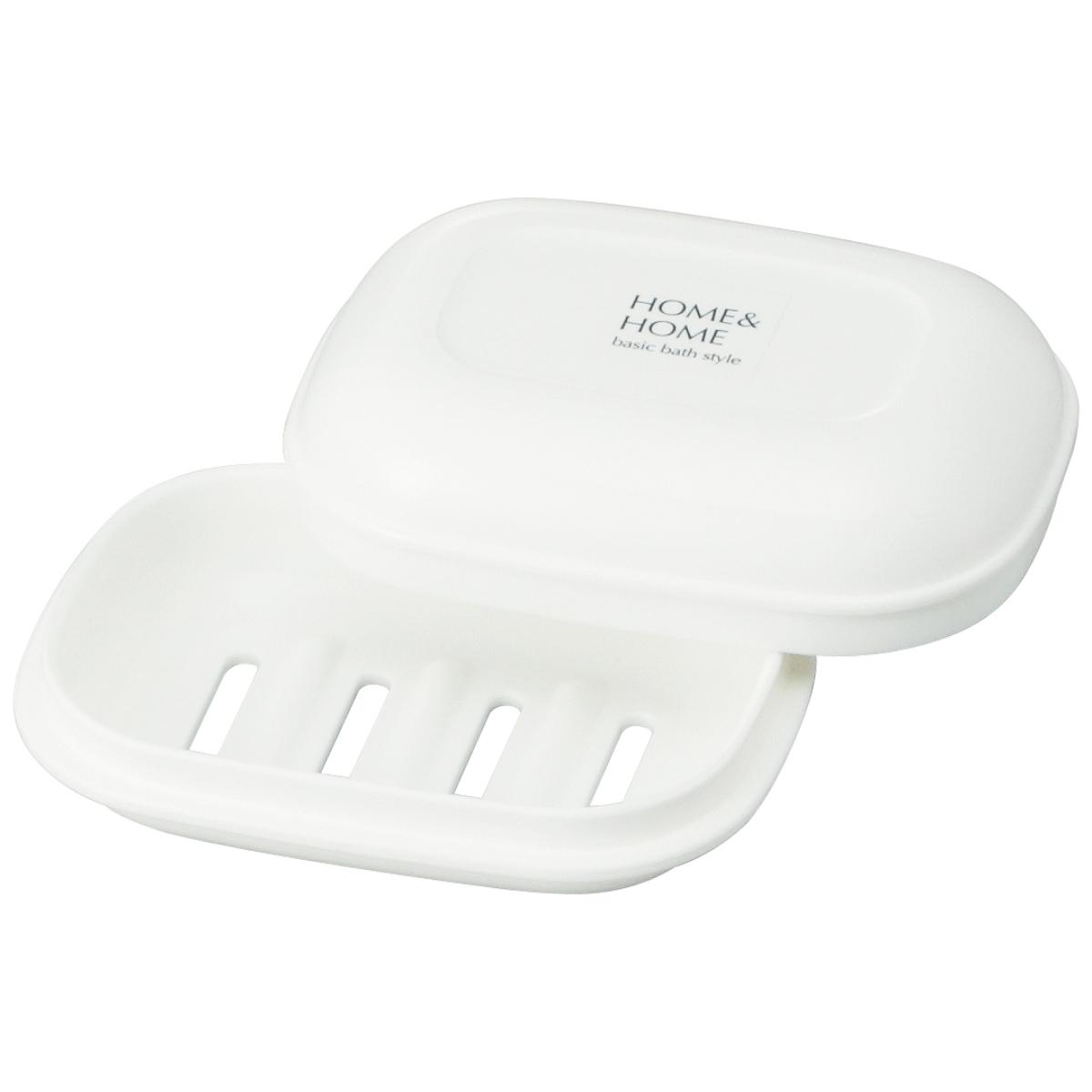 石鹸ケース HOME&HOME （ 石鹸箱 石けん 石鹸入れ ケース 箱 シンプル ベーシック 石けんケース 風呂 洗面所 入浴 バスグッズ ホワイト ）