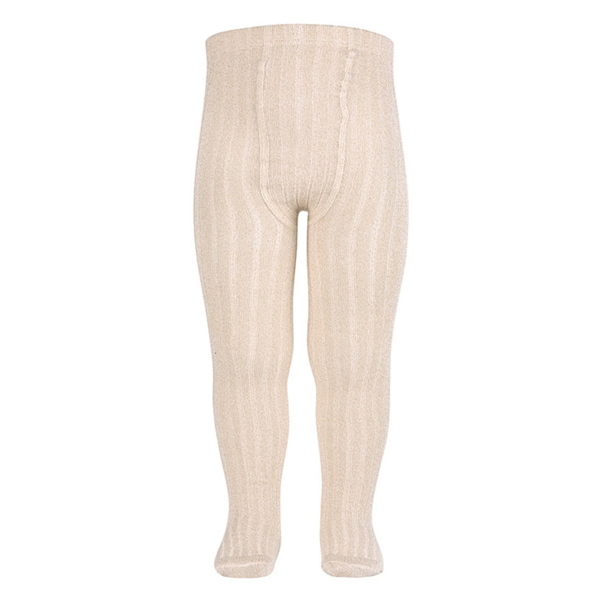 コンドル ブライト リブタイツ 32201 （ カラータイツ 子供用タイツ キッズ ジュニア 丈夫 リブ 破れにくい スペイン製 キッズ用 ジュニア用 ラメ 上品 おしゃれ 95 100 110 120 130 140 cm ） 【オロ 4】