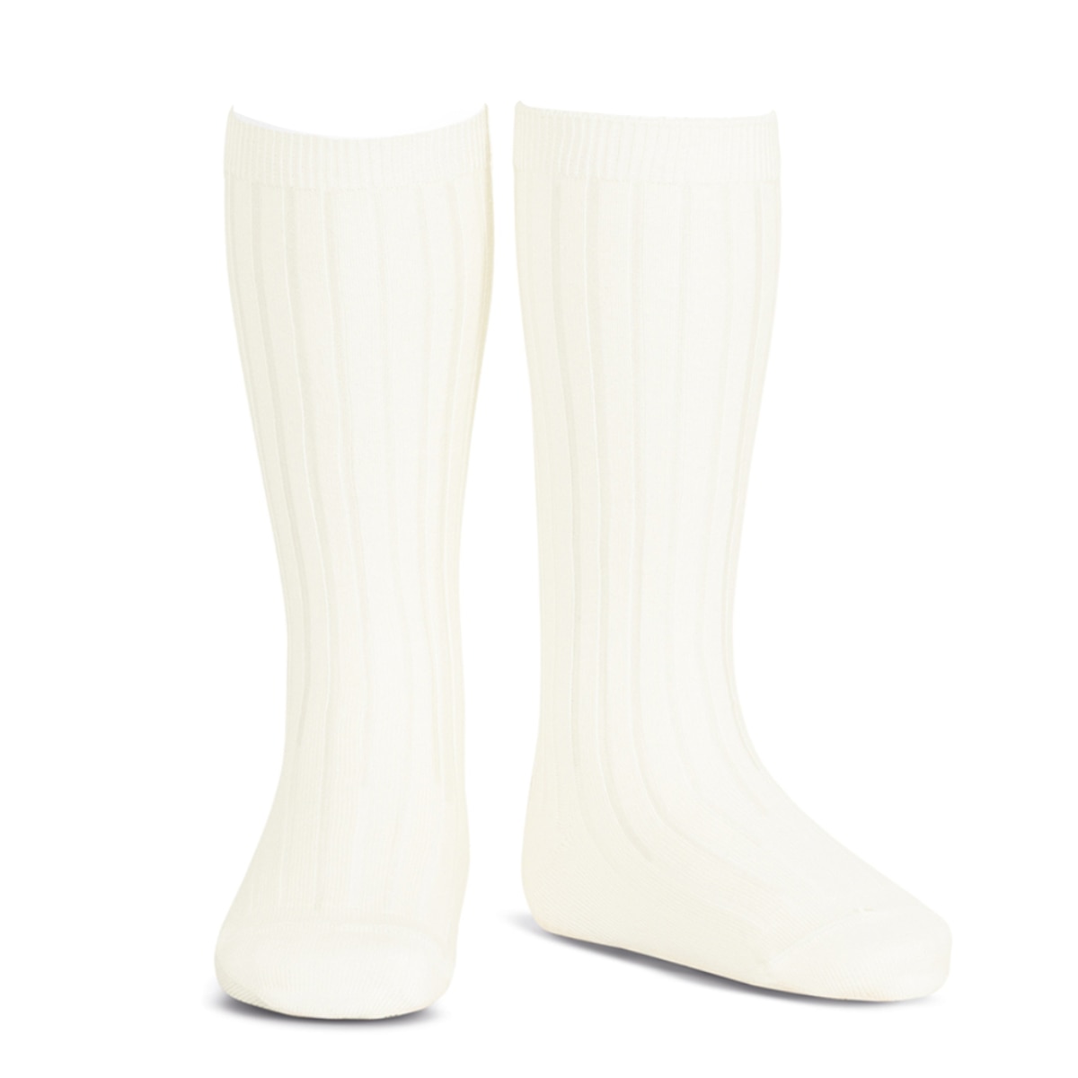靴下 condor コンドル レディース 24.5～26.5cm ベーシック リブ ニーハイソックス （ ソックス くつ下 くつした コットン 大人 丈夫 ハイソックス スペイン製 手触り 滑らか 無地 女性 おしゃれ 24.5cm 25cm 25.5 cm ） 【カバ 14】