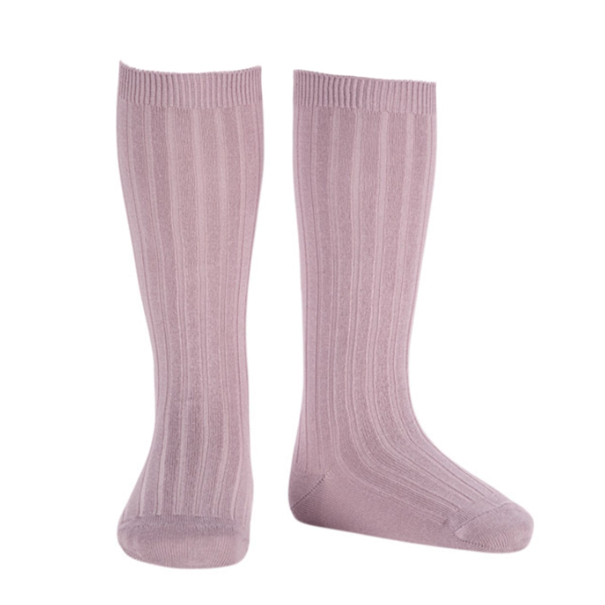 靴下 condor コンドル レディース 24.5～26.5cm ベーシック リブ ニーハイソックス （ ソックス くつ下 くつした コットン 大人 丈夫 ハイソックス スペイン製 手触り 滑らか 無地 女性 おしゃれ 24.5cm 25cm 25.5 cm ） 【マドレぺルラ 12】