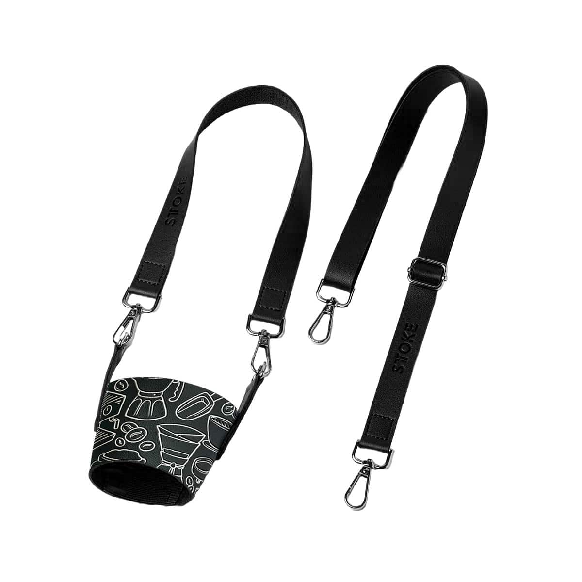 STTOKE ストーク キャリーストラップV4 ブラウン （ キャリーストラップ 水筒 タンブラー L・Gサイズ専用 キャリーバッグ 持ち運び 手ぶら 散歩 お出掛け パーツ スタイリッシュ かわいい おしゃれ ストラップ ） 【コーヒークラック】