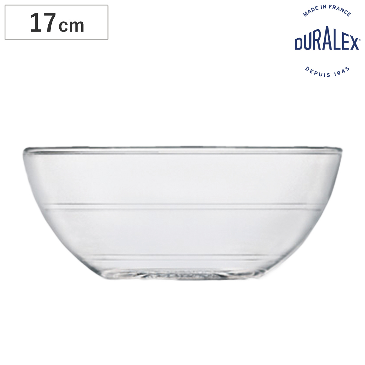 DURALEX デュラレックス リスボウル ボウル 17cm （ LYS BOWL 食洗機対応 電子レンジ対応 強化ガラス サラダボウル 中鉢 どんぶり ガラス製 全面物理強化ガラス サラダ パスタ 丼 丈夫 シンプル おしゃれ ）