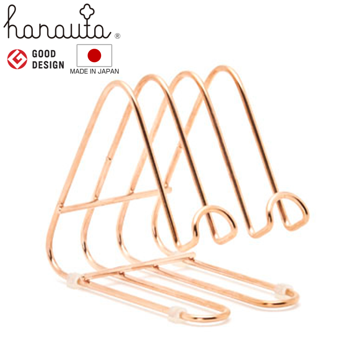 タブレットスタンド キッチンスタンド hanauta ハナウタ ローズゴールド （ タブレット置き タブレットホルダー まな板スタンド ステンレス 日本製 レシピスタンド マルチスタンド 卓上 スタンド タブレット ）