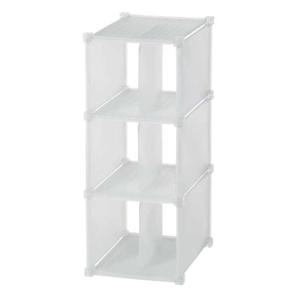 シューズラック 3段 シューグリッド3BOX （ 靴 靴箱 クローゼット 収納 下駄箱 玄関収納 ブーツ 鞄 シューズ ラック カスタマイズ 玄関 衣装 ウォークインクローゼット 約 幅26.5×奥行35×高さ64.5cm ）