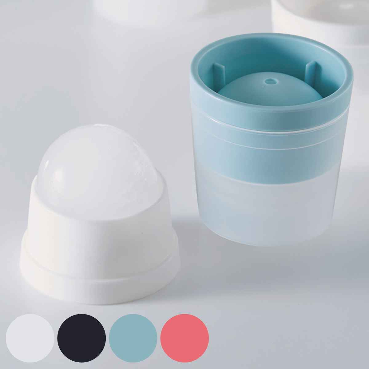 丸氷 製氷器 アイスボールメーカー （ 日本製 氷 こおり 丸 製氷 シリコン スタッキング 冷凍庫 製氷皿 製氷カップ 製氷グッズ 丸型 丸い氷 球状 球体 家庭用 アイスボール 球状製氷器 家庭用丸型 ライクイット キッチン ） 【ブラック】