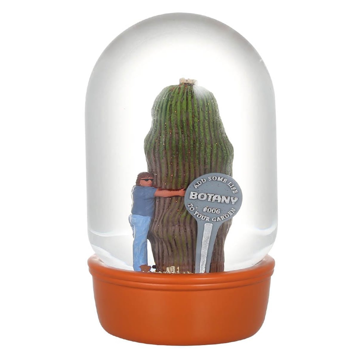 プランツウォーター カクタス ウィズマン （ オブジェ 置き物 ガラスドーム 多肉植物 ダルトン 小物 雑貨 インテリア おしゃれ スノードーム風 飾る かわいい 可愛い 玄関 リビング 卓上 トイレ ニッチ ）