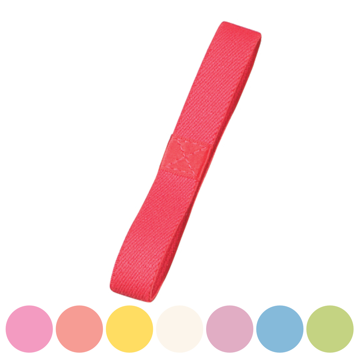 ランチバンド HAKOYA ブライトカラー （ ランチベルト ゴムバンド 弁当箱 日本製 お弁当グッズ 単色 ） 【ライトブルー】