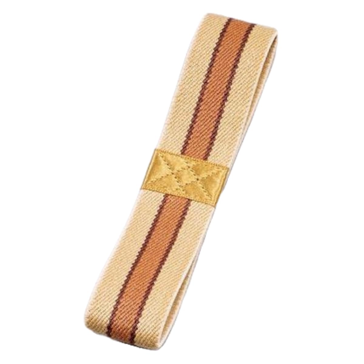 ランチバンド 極太 HAKOYA ベージュ＆ブラウン （ ランチベルト 和風 弁当箱 バンド ゴムバンド お弁当グッズ 日本製 ゴムベルト お弁当箱留め 弁当 ベルト 留め ランチグッズ ランチ 太い ）