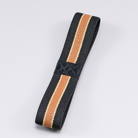 ランチバンド 極太 HAKOYA ブラック＆ブラウン （ ランチベルト 和風 バンド 弁当箱 ）