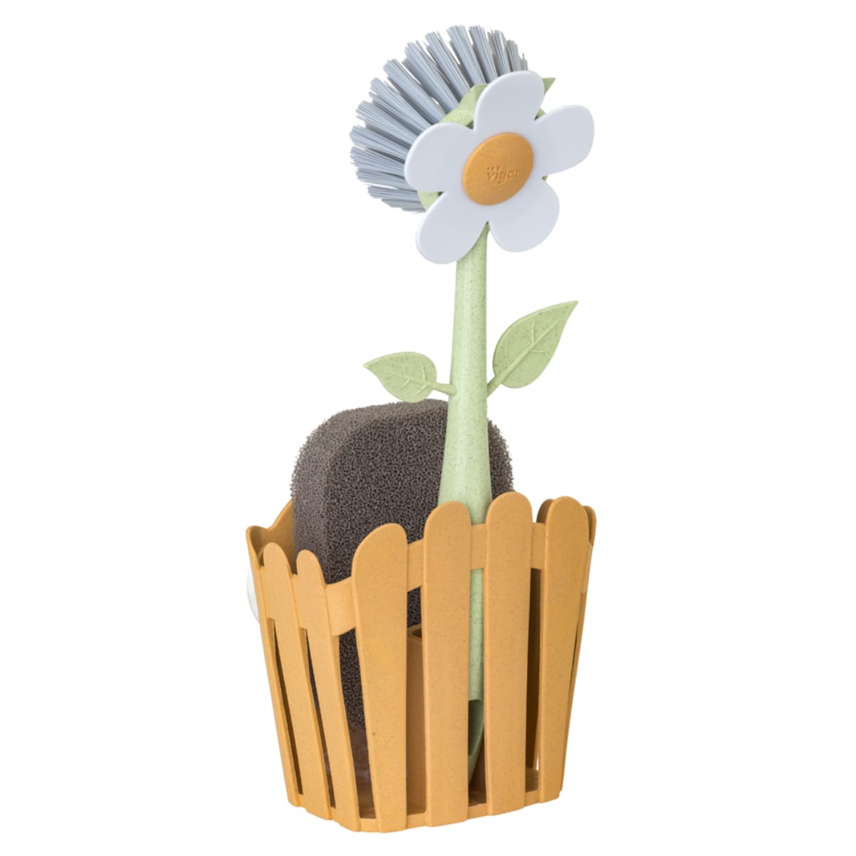 スポンジラック Vigar フローガニック 3ピース シンクキャディセット （ ヴィガール スポンジホルダー スポンジ置き スポンジ入れ スポンジ収納 お花 キッチンブラシ スポンジ ラック シンク 収納 シンク用品 シンク周り ）