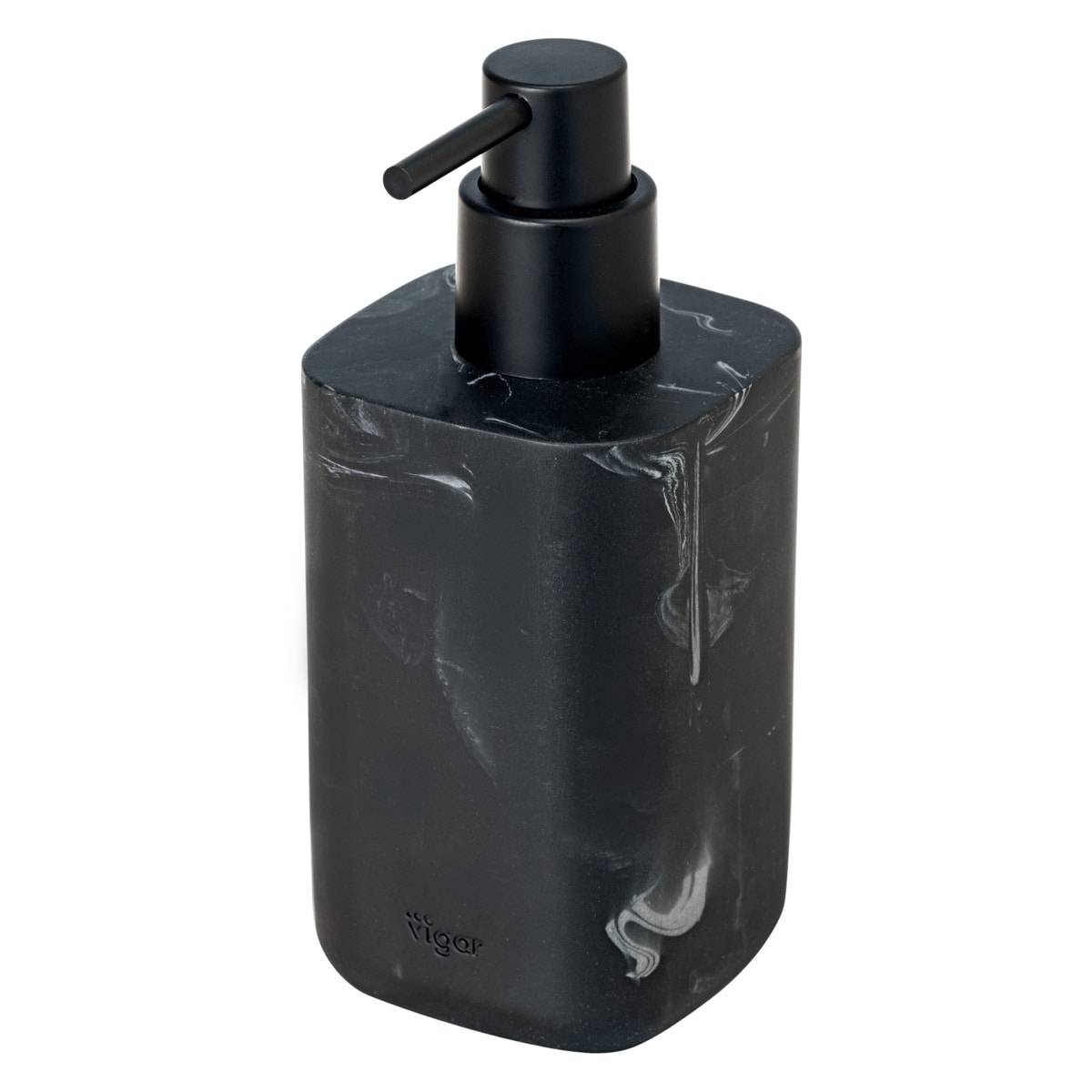 ディスペンサー Vigar ゼンス ソープディスペンサー （ ヴィガール ディスペンサーボトル 350ml 詰め替え ボトル 詰替え容器 ソープ ハンドソープ 液体せっけん 洗面所 キッチン おしゃれ ） 【BLACKMARBLE】