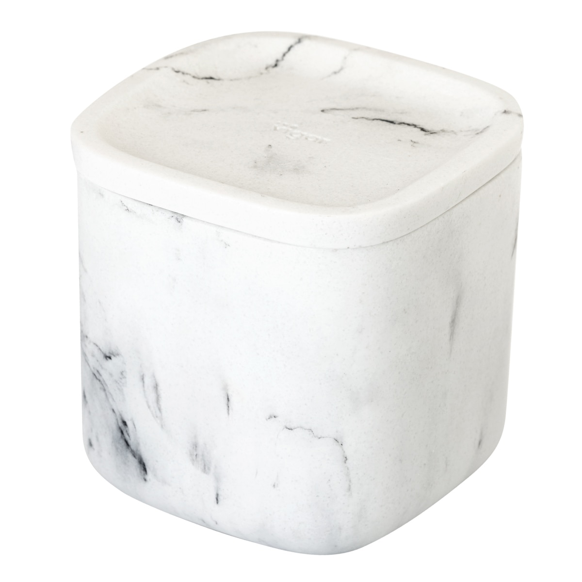 収納ケース Vigar ゼンス スクエア バスルームコンテナ （ ヴィガール 収納 小物 コットン ケース ふた付 正方形 容器 保管 綿棒 コスメ サニタリー シンプル 洗面用品 おしゃれ ）