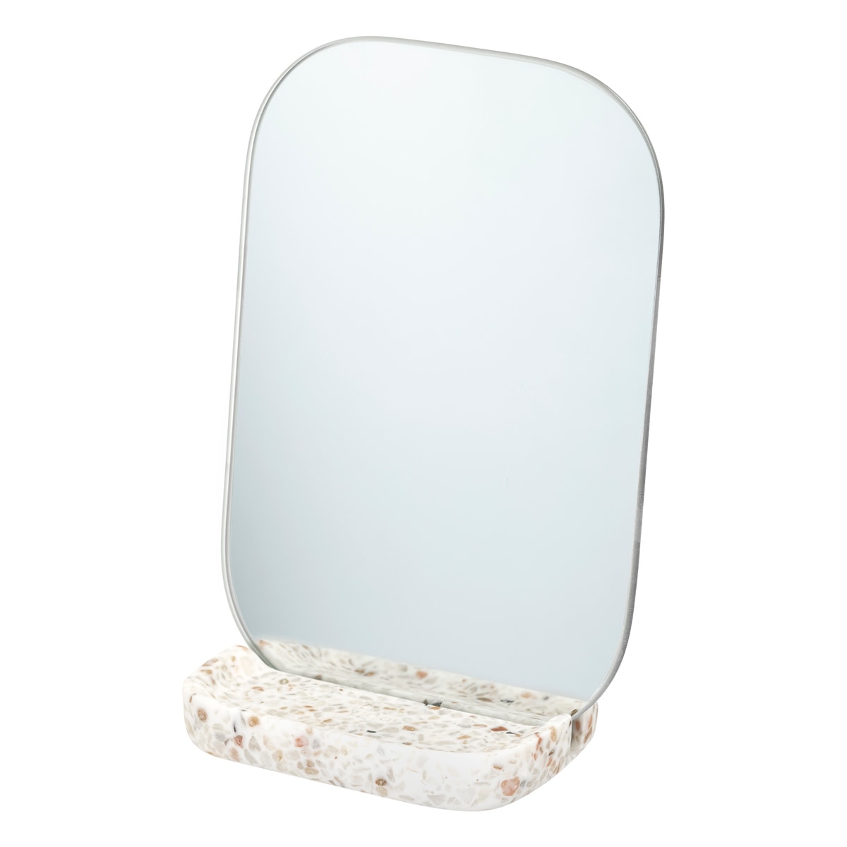 鏡 Vigar ゼンス テーブルミラー （ ヴィガール 卓上 スタンドミラー ミラー メイク鏡ミラー かがみ トレー付き 化粧 メイク おしゃれ シンプル インテリア 小物 置き ） 【terrazzo】