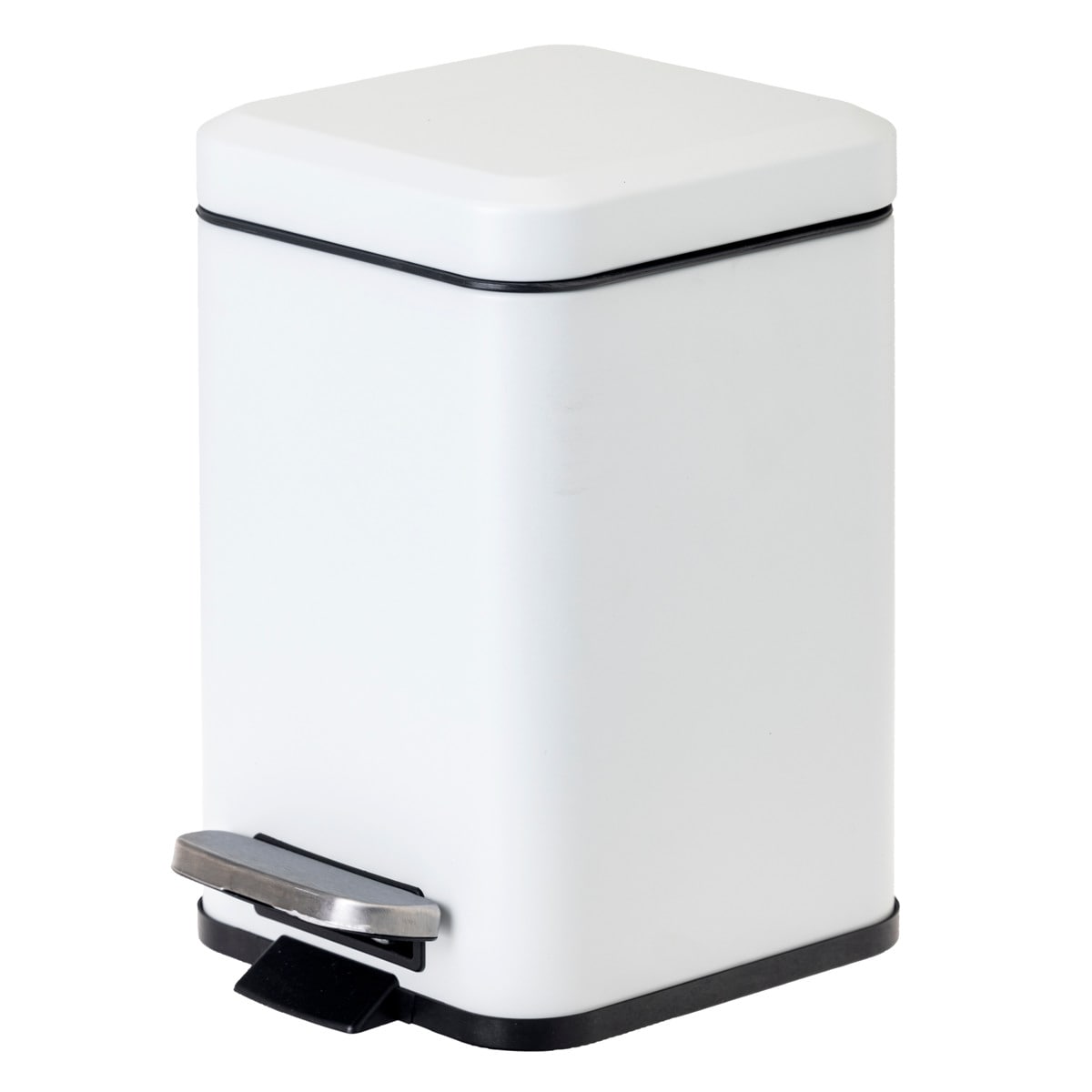 ごみ箱 3L Vigar ゼンス ペダルビン （ ヴィガール コーナーポット サニタリーポット ゴミ箱 三角コーナー サニタリーボックス サニタリー用品 おしゃれ ） 【WHITE】