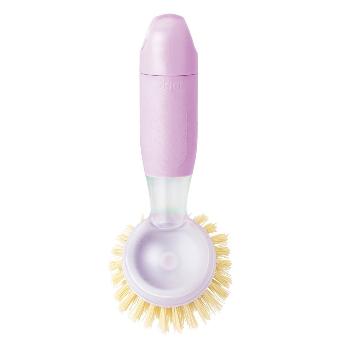 食器洗い Vigar レンゴ ソープ ディッシュブラシ （ ヴィガール キッチンブラシ ワンプッシュ キッチン ブラシ たわし タワシ キッチン用ブラシ 洗浄ブラシ 台所ブラシ 洗い物 鍋 フライパン ） 【PINK】