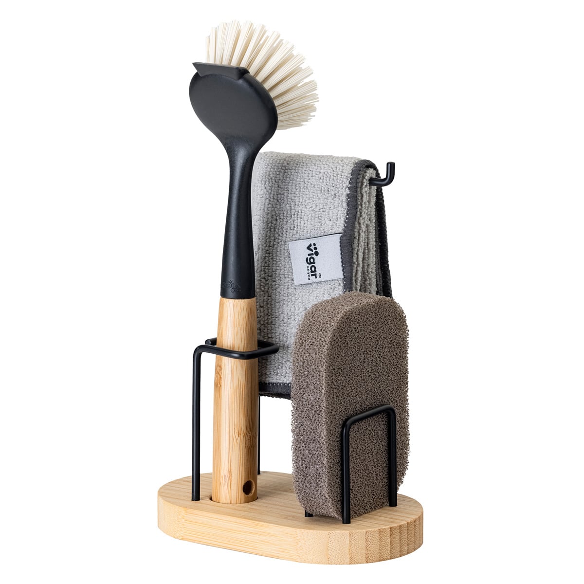 スポンジラック Vigar ヴィンテージ 3ピース シンクキャディセット （ ヴィガール スポンジホルダー スポンジ置き スポンジ入れ スポンジ収納 キッチンブラシ スポンジ 布巾 ラック 布巾掛け シンク 収納 シンク用品 ）