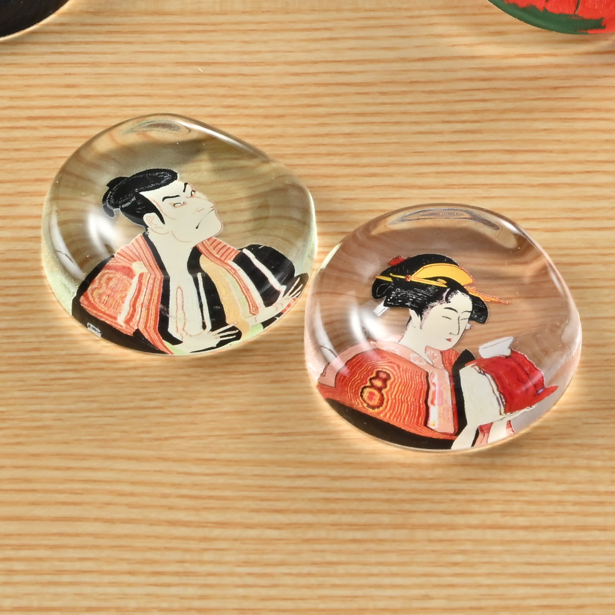 箸置き アクリル箸置き （ 浮世絵 アクリル ガラス風 日本製 箸 置き 箸おき お箸置き カトラリー 和柄 和風 和雑貨 おしゃれ ） 【浮世絵男】