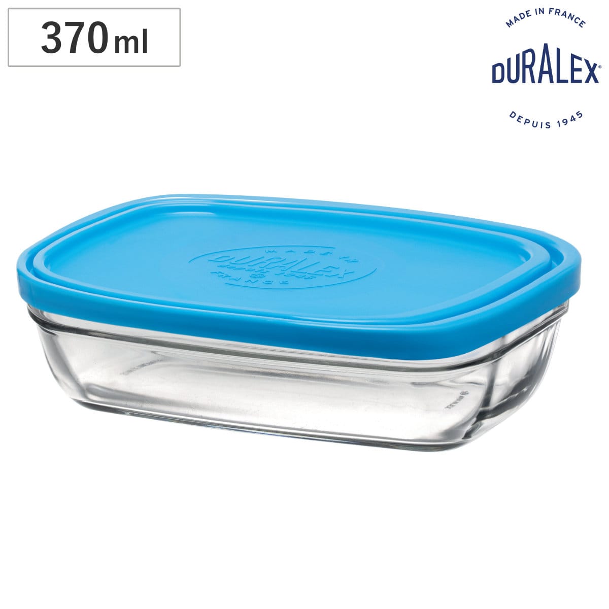 DURALEX デュラレックス カレボウル 370cc フタ付き （ 食洗機対応 電子レンジ対応 サラダボウル シリアルボウル ガラス食器 全面物理強化ガラス サラダ ヨーグルト フルーツ レトロ 耐熱性 においつきにくい 割れにくい 370ml ）