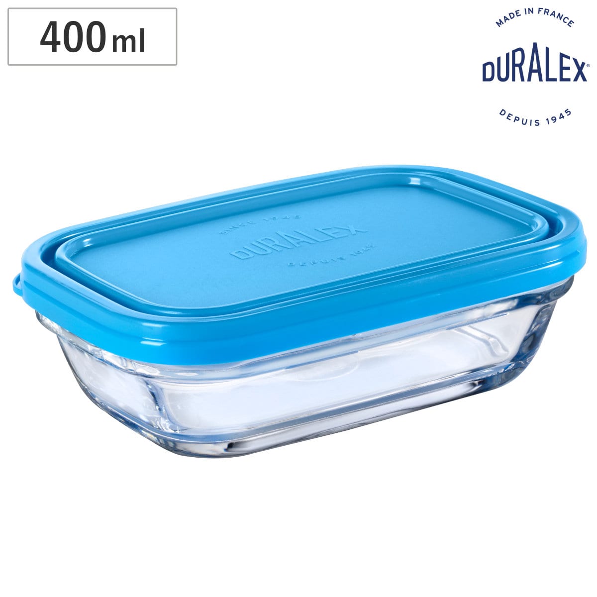 DURALEX デュラレックス カレボウル 400cc 15cm フタ付き （ 食洗機対応 電子レンジ対応 サラダボウル シリアルボウル ガラス食器 全面物理強化ガラス サラダ ヨーグルト フルーツ レトロ 耐熱性 400ml ）