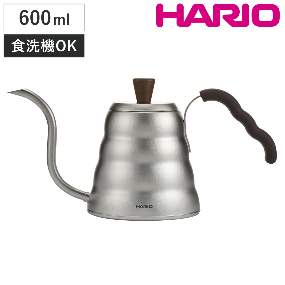 HARIO ハリオ V60 ドリップケトル ヴォーノ・チタン （ 900ml ガス火専用 食洗機対応 コーヒー ドリップポット チタン おしゃれ シンプル 軽い アウトドア ）